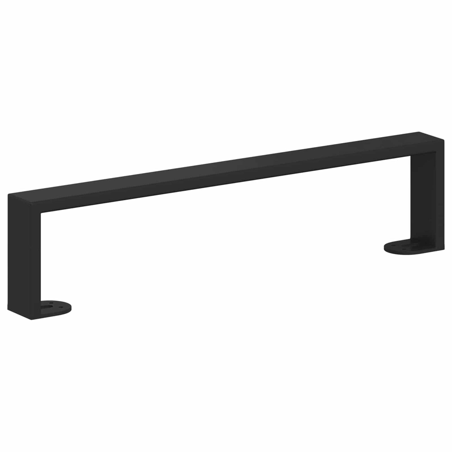 Møbelben 12 stk. Sort 436 x 40,5 x 100 mm Jern
