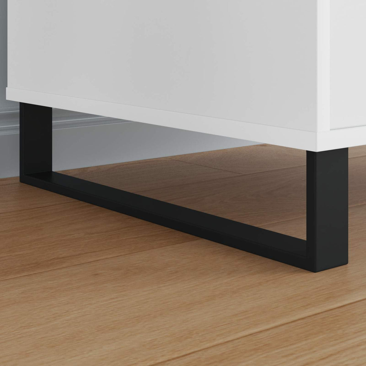 Møbelben 12 stk. Sort 481 x 40,5 x 100 mm Jern