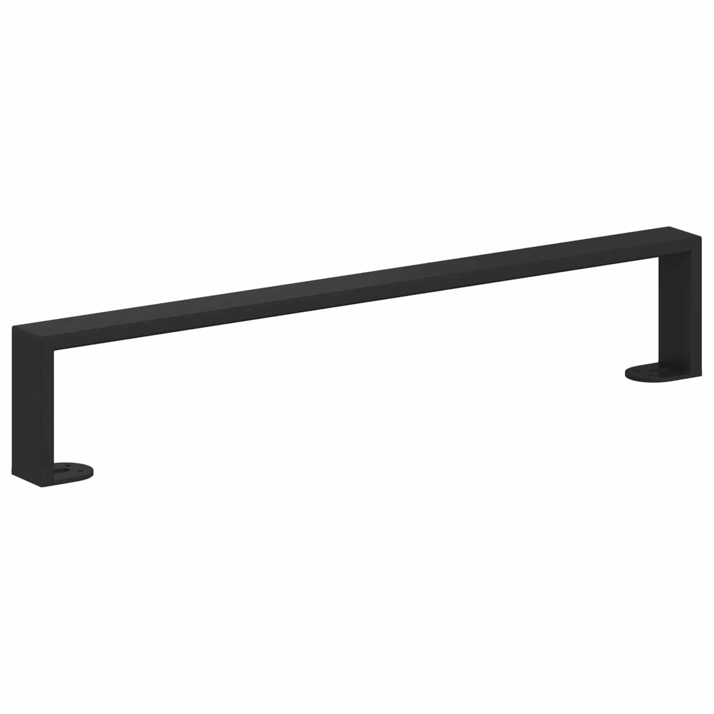 Møbelben 12 stk. Sort 546 x 40,5 x 100 mm Jern