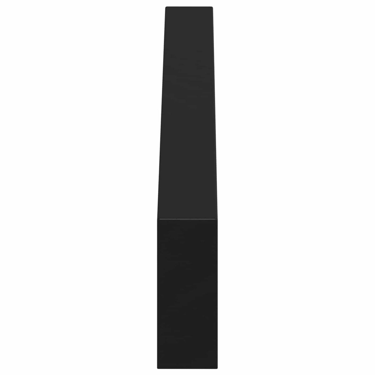 Møbelben 12 stk. Sort 596 x 40,5 x 100 mm Jern