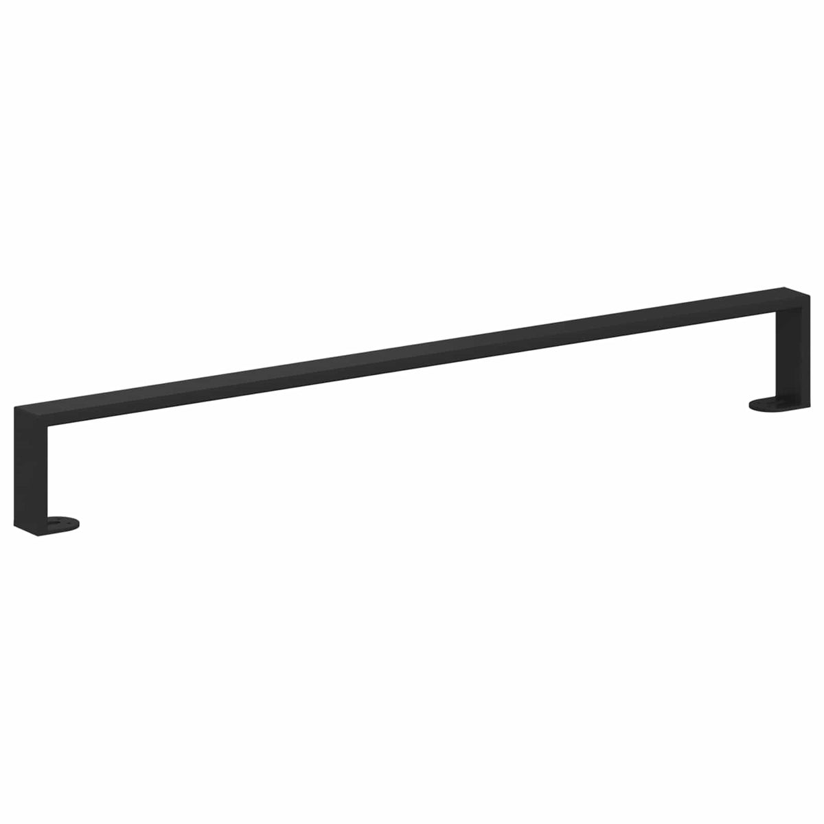 Møbelben 12 stk. Sort 796 x 40,5 x 100 mm Jern