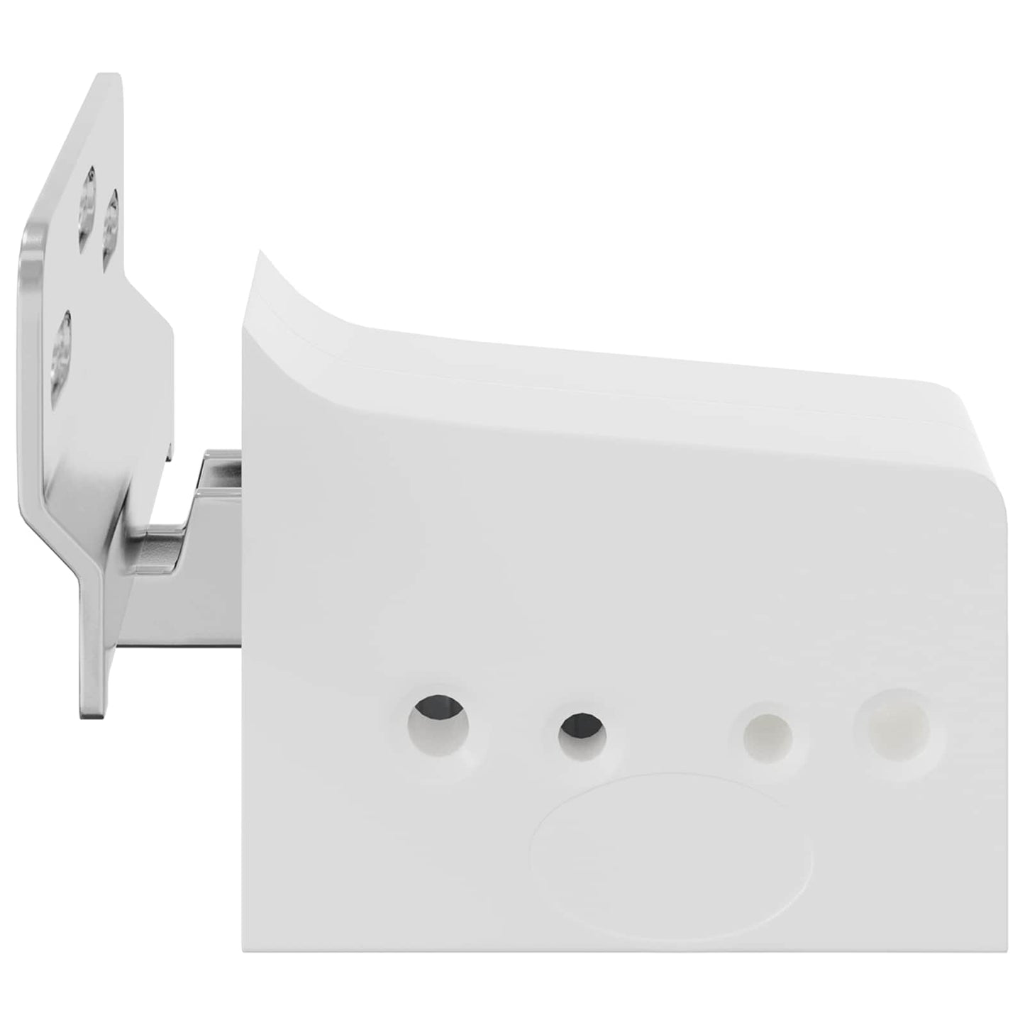 Kabinet hængende beslag 12 stk. Hvid 70 x 48 x 19 mm
