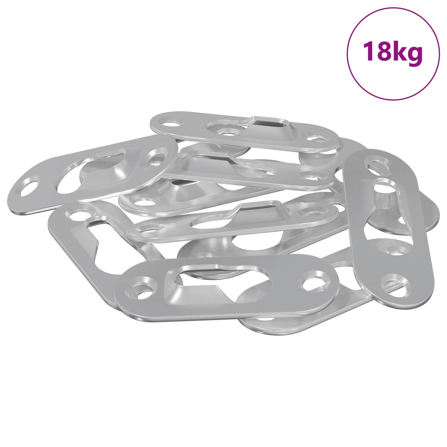 Nøglehul ophæng 3673 stk. Sølv 45 x 16 x 3.5 mm Jern