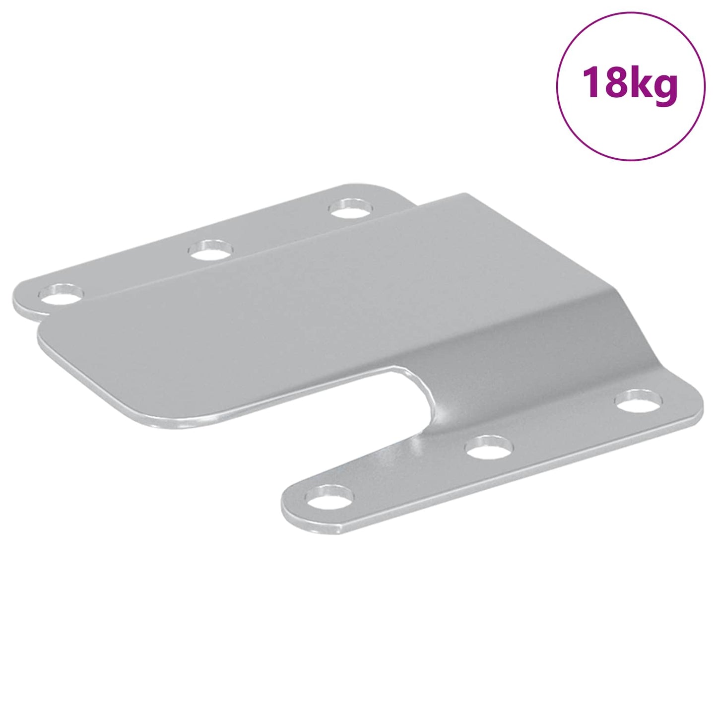 Flush Mount Beslag 419 Sølv 75 x 66 x 1,4 mm Stål