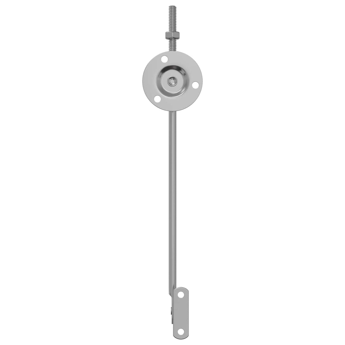 Låg støttehængsel 12 stk. Sølv 194 x 36 x 18 mm Jern
