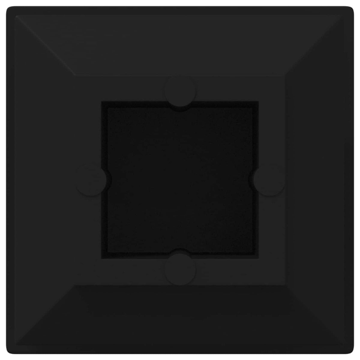 Endekapsler 2 stk. Sort 15 x 15 x 15 mm PP