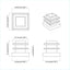 Endekapsler 12 stk. Sort 15 x 15 x 15 mm PP