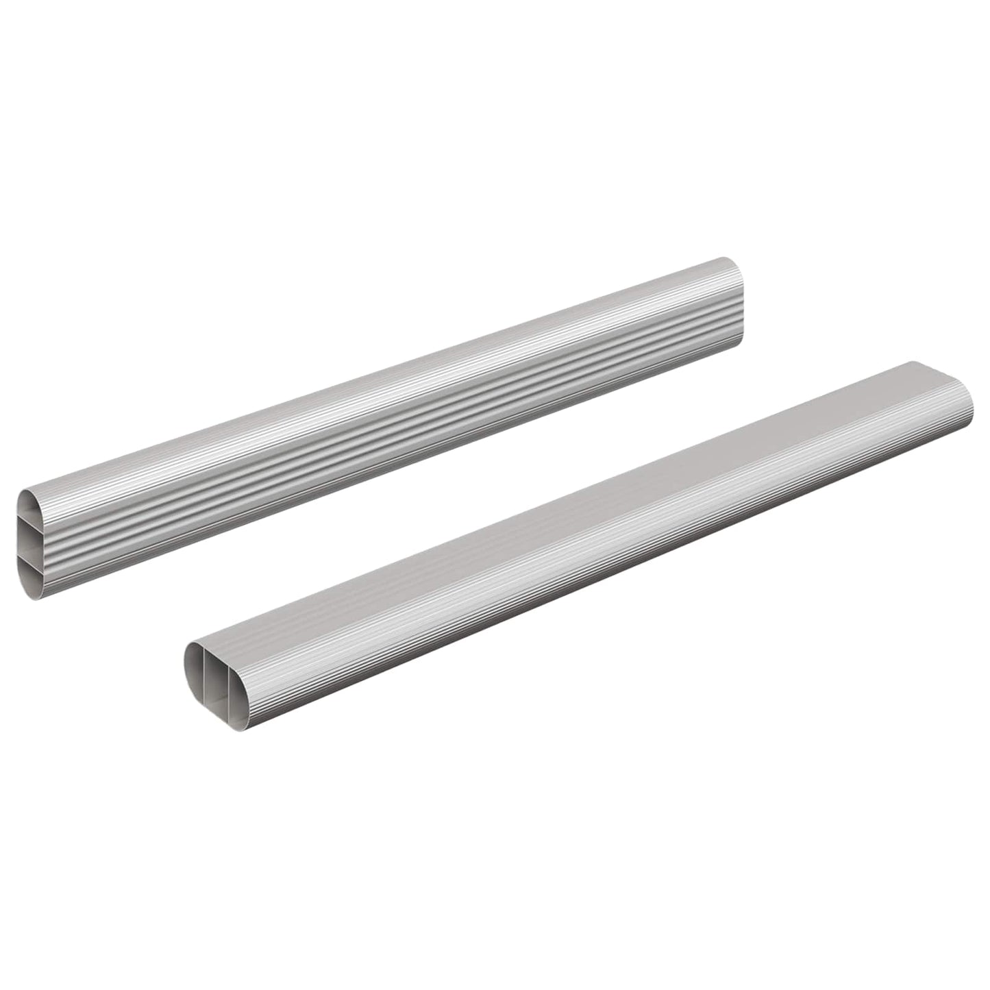 Skab Stang 2 stk. Sølv 264 x 15 x 29 mm Aluminiumlegering