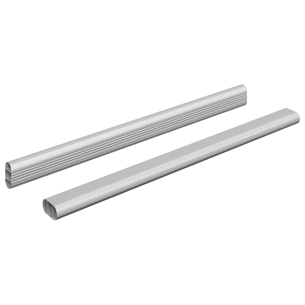Skab Stang 2 stk. Sølv 371,5 x 15 x 29 mm Aluminiumlegering