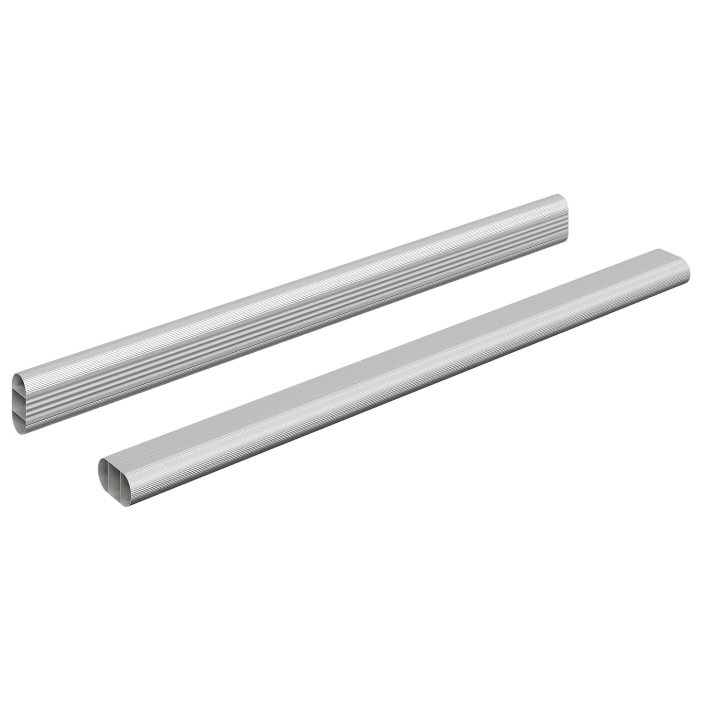 Skab Stang 2 stk. Sølv 372 x 15 x 29 mm Aluminiumlegering