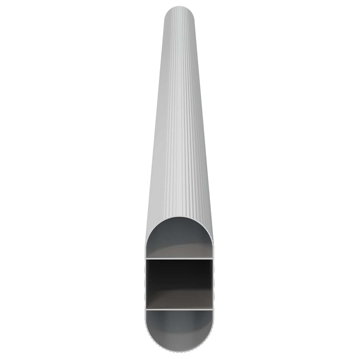 Skab Stang 12 stk. Sølv 372 x 15 x 29 mm Aluminiumlegering
