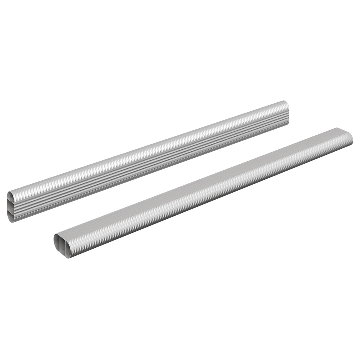 Skab Stang 2 stk. Sølv 464 x 15 x 29 mm Aluminiumlegering