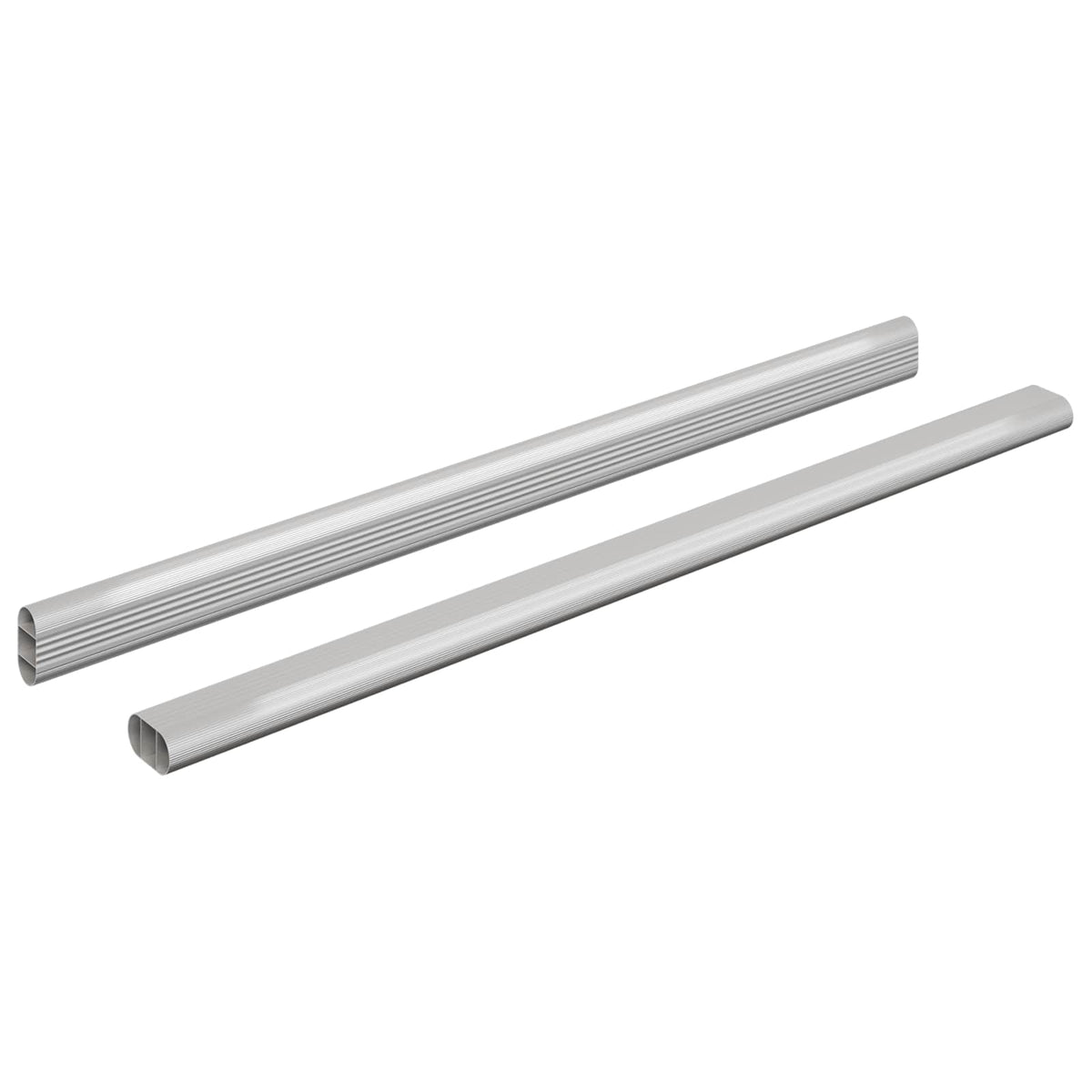 Skab Stang 2 stk. Sølv 472 x 15 x 29 mm Aluminiumlegering