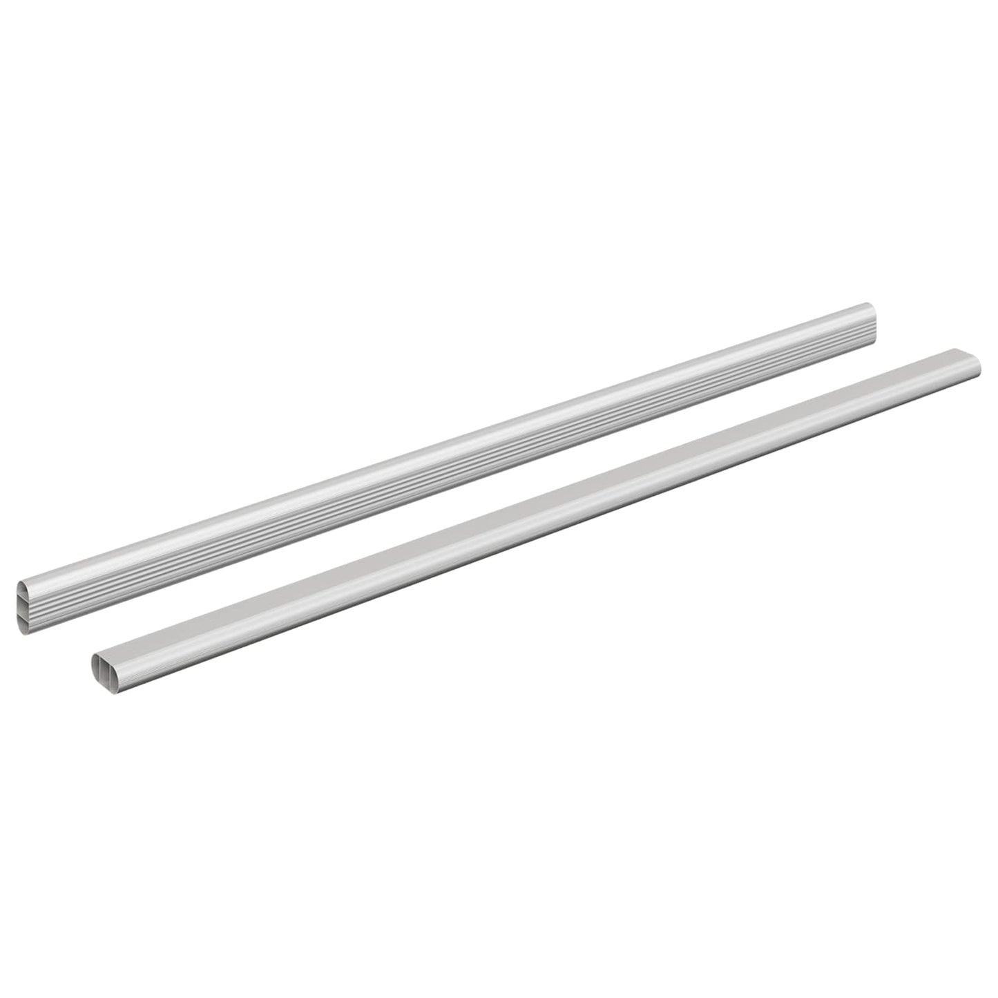 Skab Stang 2 stk. Sølv 664 x 15 x 29 mm Aluminiumlegering