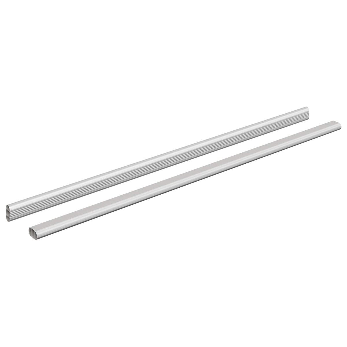 Skab Stang 2 stk. Sølv 764 x 15 x 29 mm Aluminiumlegering