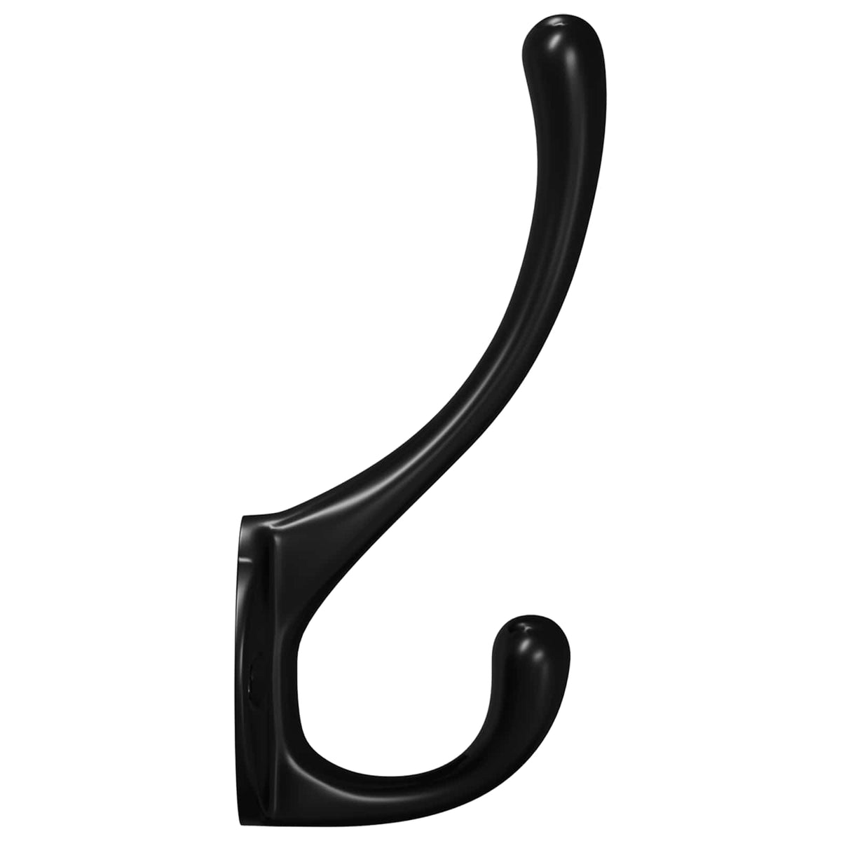 Tøjkrog 346 stk. Sort 102 x 29 x 47 mm Zinklegering