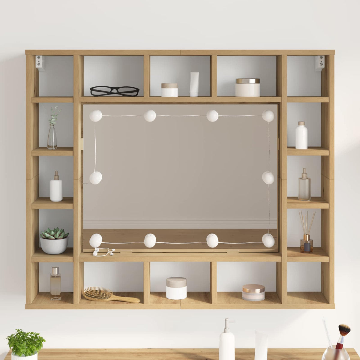 Spejl Lygter 2 stk. Hvid 4,5 x 4,5 x 4,7 cm Plastik