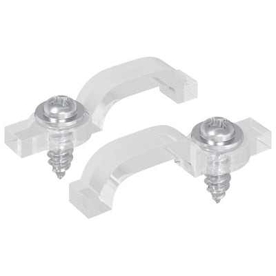 LED Strip Clips 23,8 mm 2 stk. Transparent Plastik og Jern