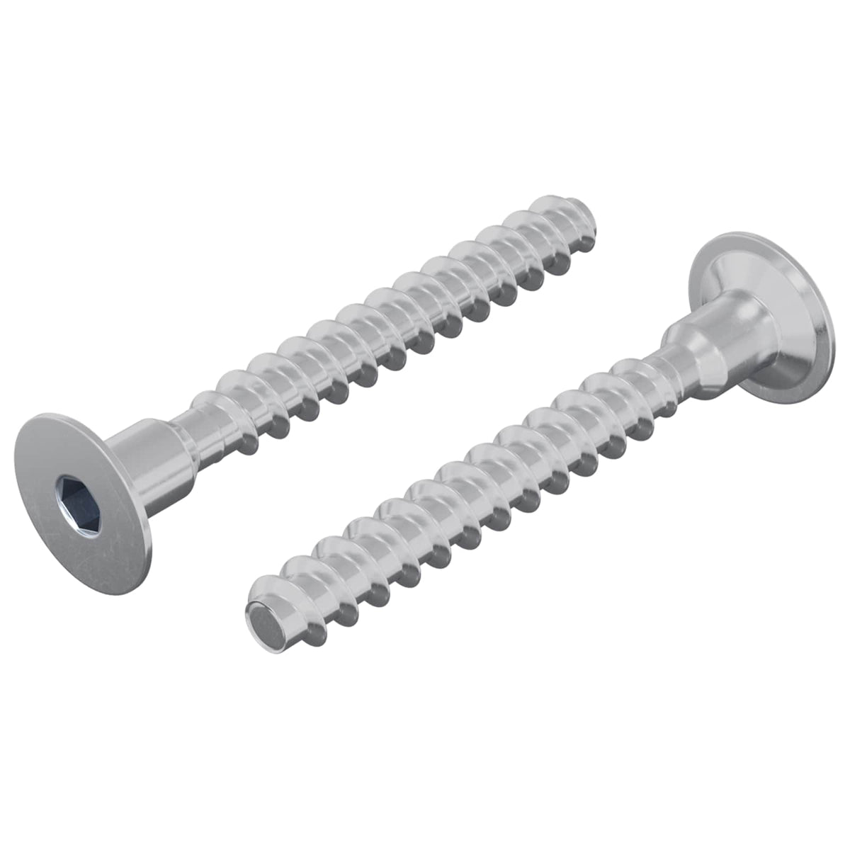 Skrue 2 stk. Zinkbelagt 5 x 40 mm Jern