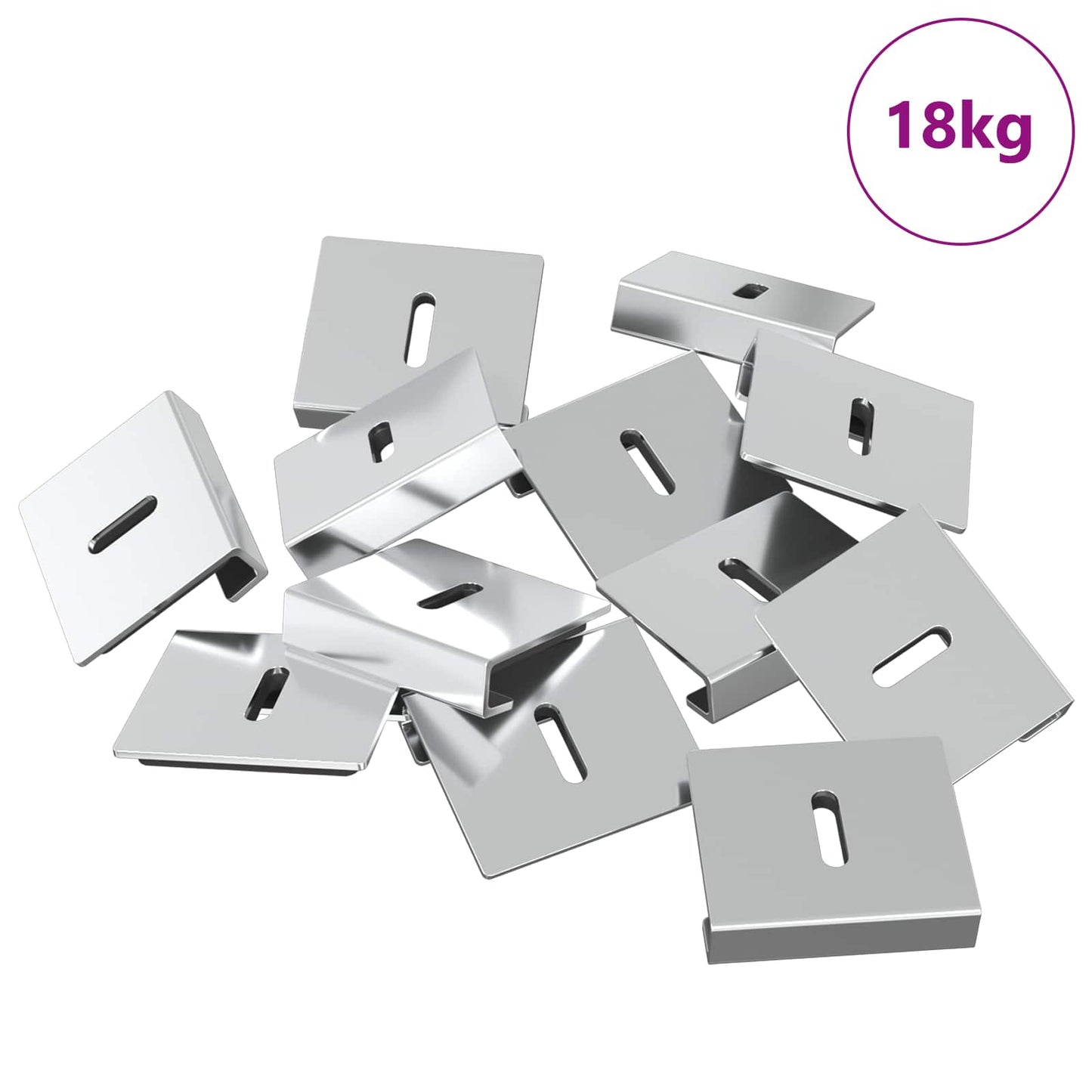 Spejlholdningsbracket 340 Nikkel 35 x 30 x 8,3 mm Stål