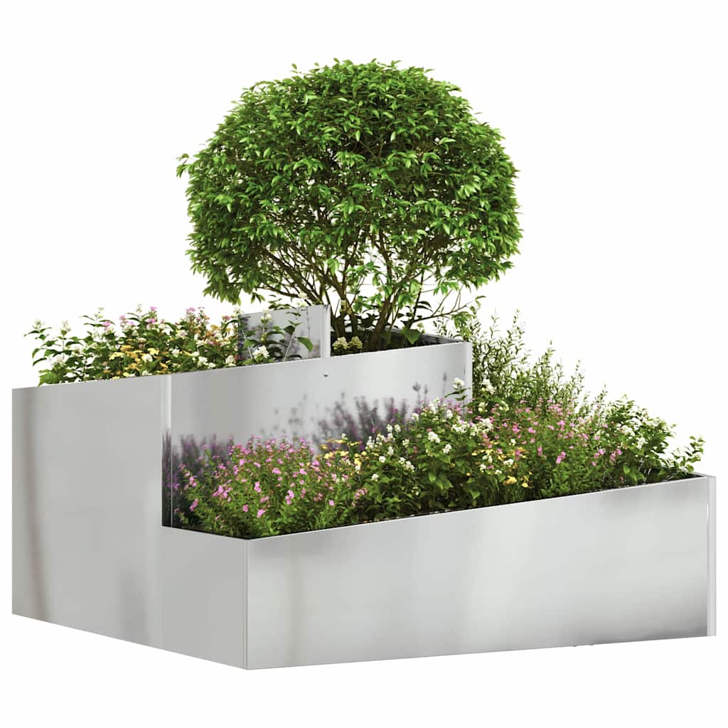 Have Blomsterkrukke Sølv 80 x 80 x 50 cm Galvaniseret stål