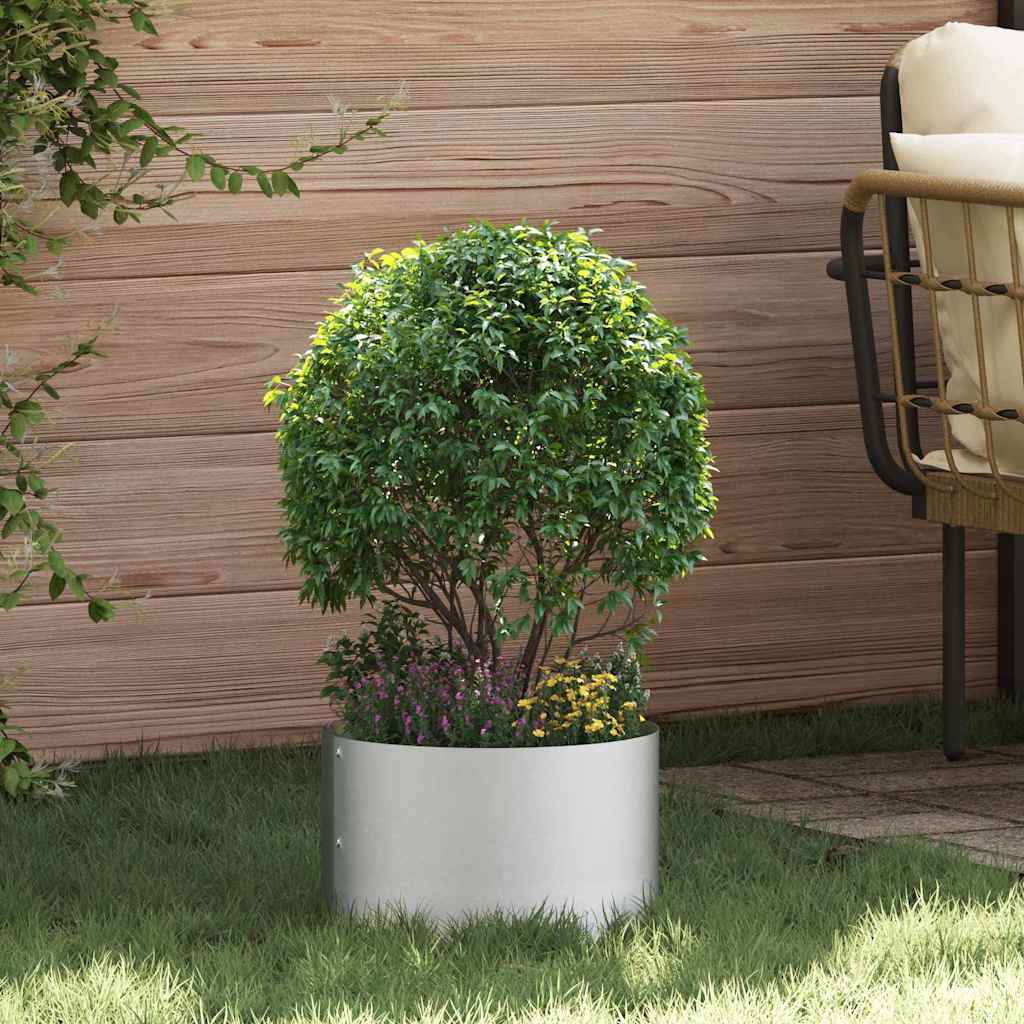 Plante ring Sølv 30 x 30 x 20 cm Galvaniseret stål