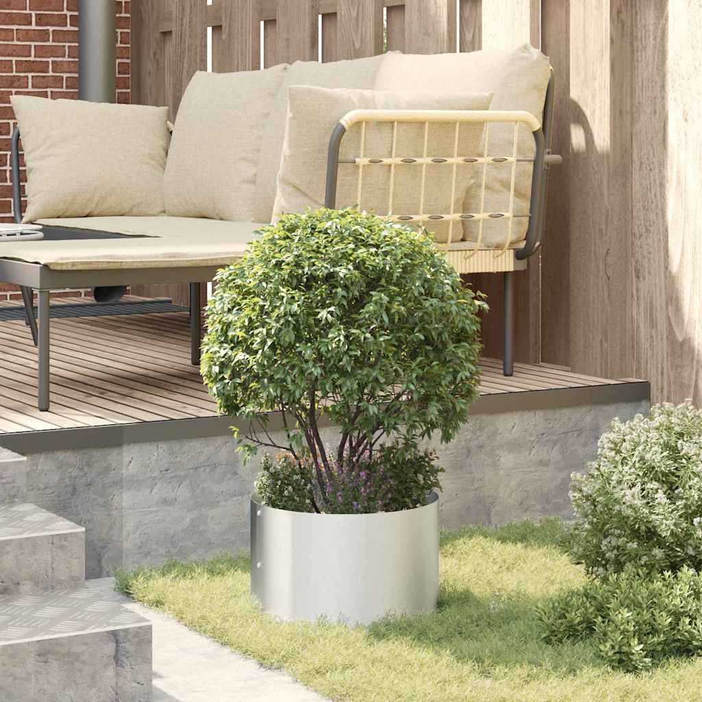 Plante ring Sølv 30 x 30 x 20 cm Galvaniseret stål