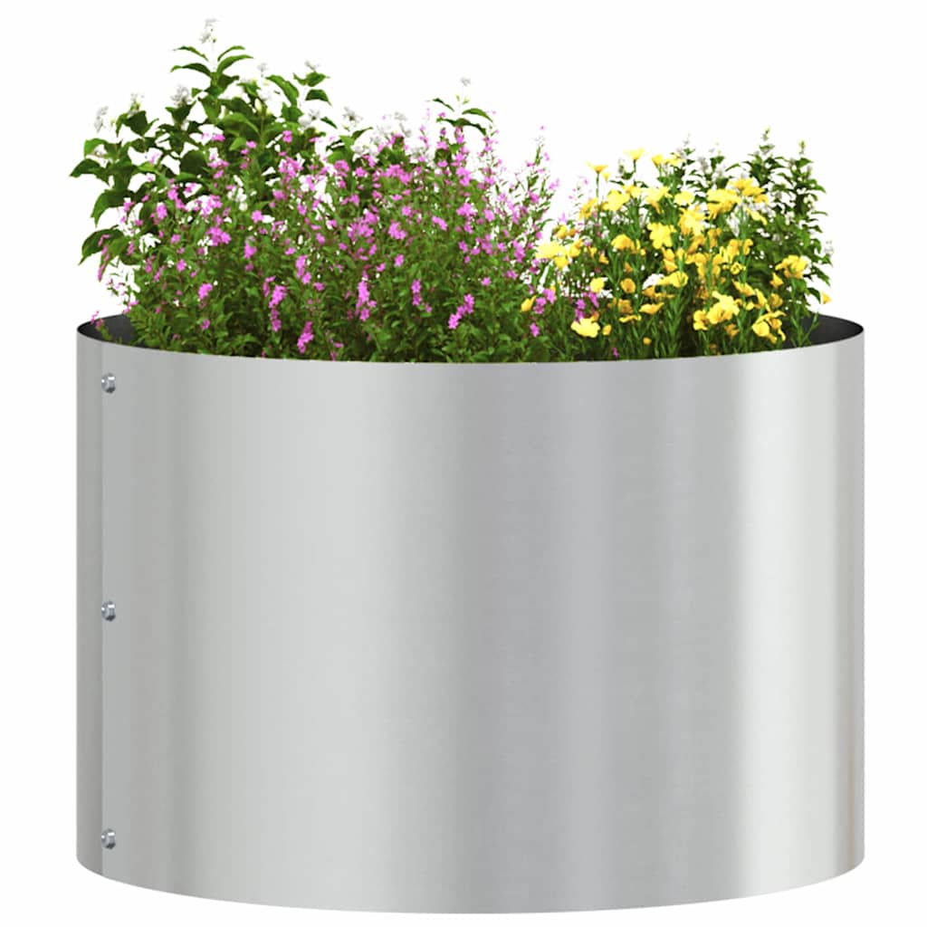 Plante ring Sølv 30 x 30 x 20 cm Galvaniseret stål