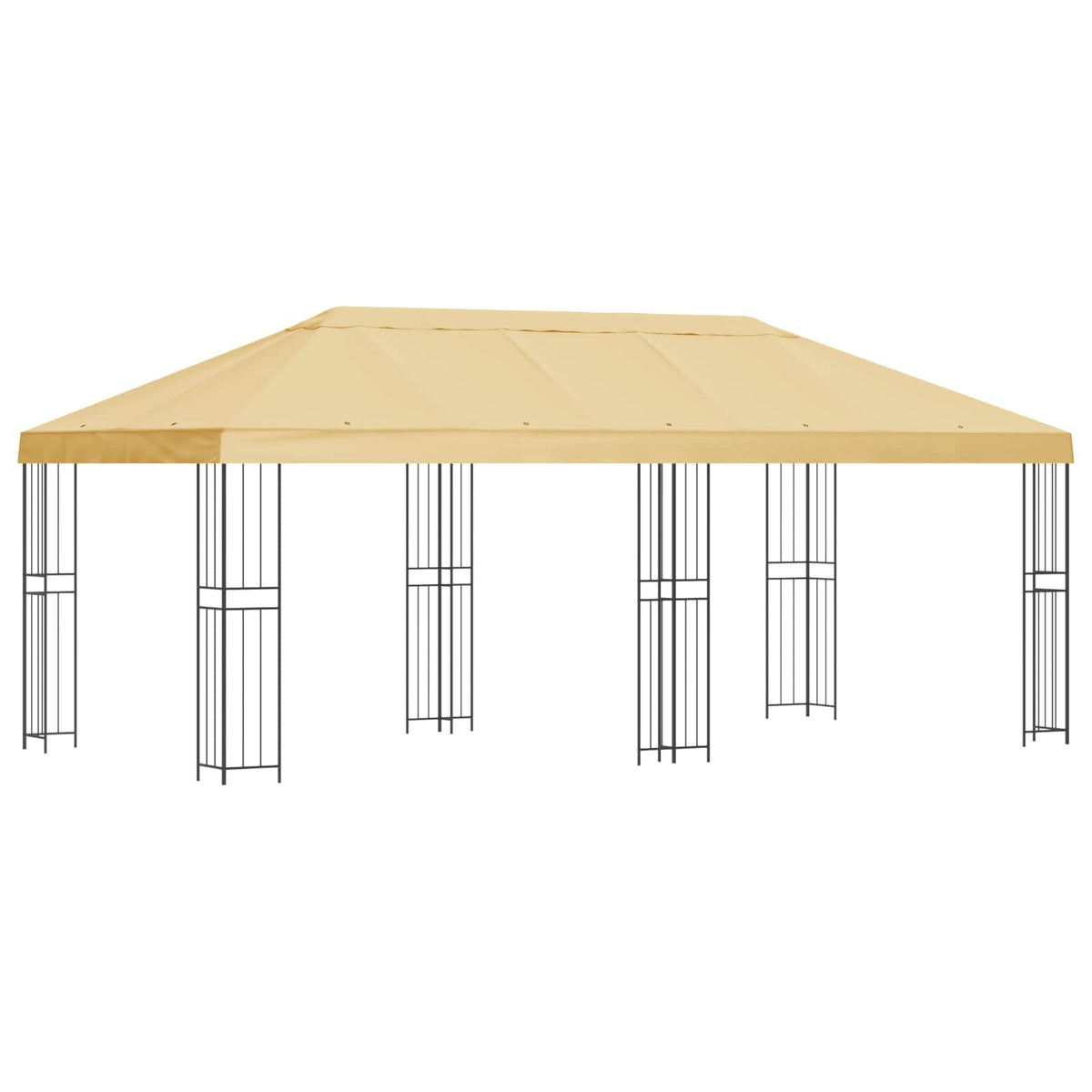 Have Gazebo 6 x 3 m Cremefarvet Polyester og Stål 190 gsm