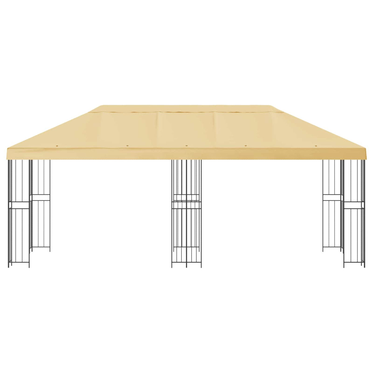 Have Gazebo 6 x 3 m Cremefarvet Polyester og Stål 190 gsm