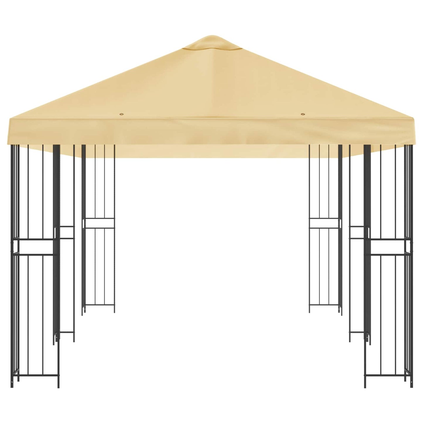 Have Gazebo 6 x 3 m Cremefarvet Polyester og Stål 190 gsm