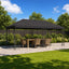 Have Gazebo 6 x 3 m Antracit Polyester og Stål 190 gsm