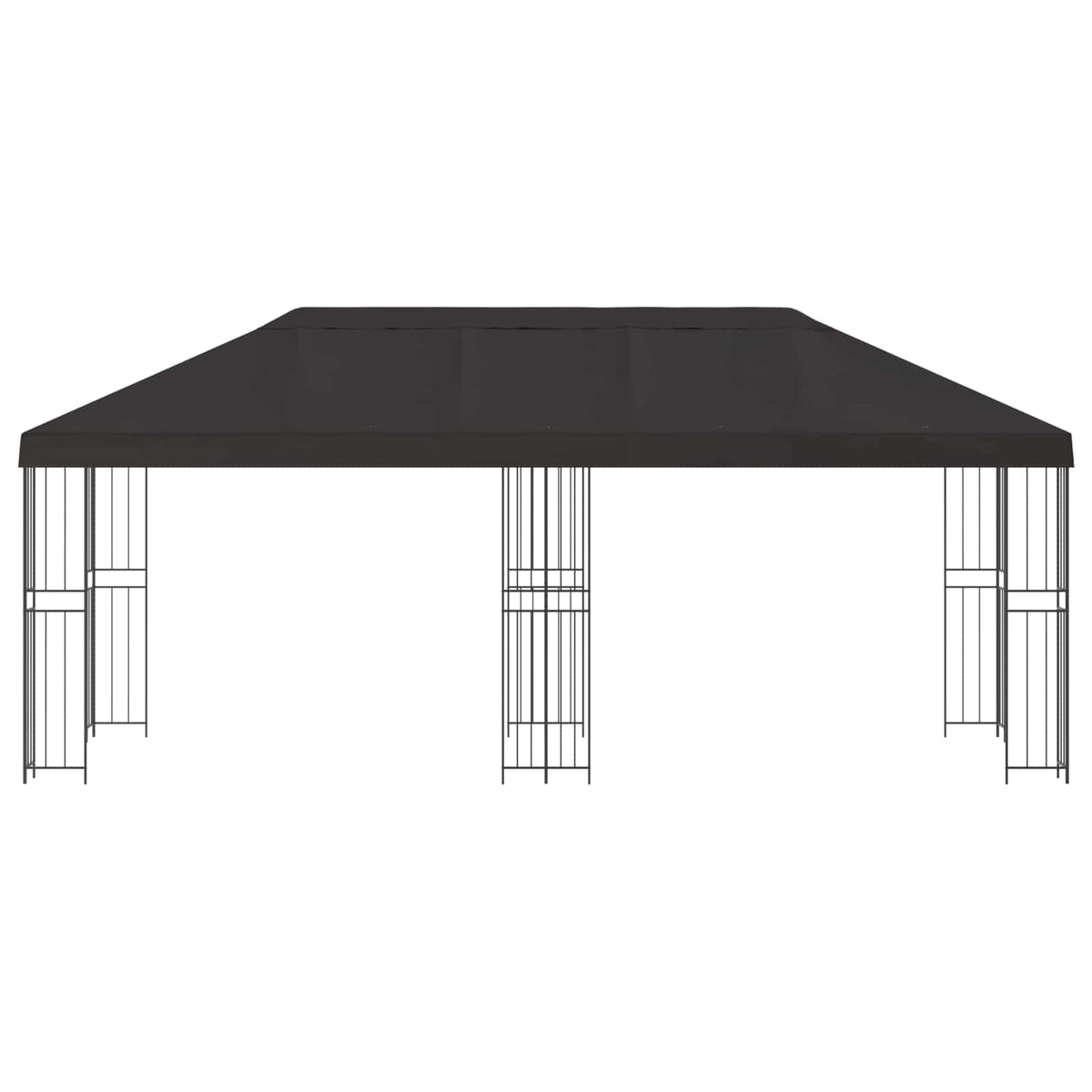 Have Gazebo 6 x 3 m Antracit Polyester og Stål 190 gsm