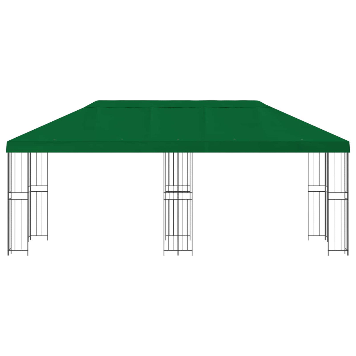 Have Gazebo 6 x 3 m Grøn Polyester og Stål 190 gsm