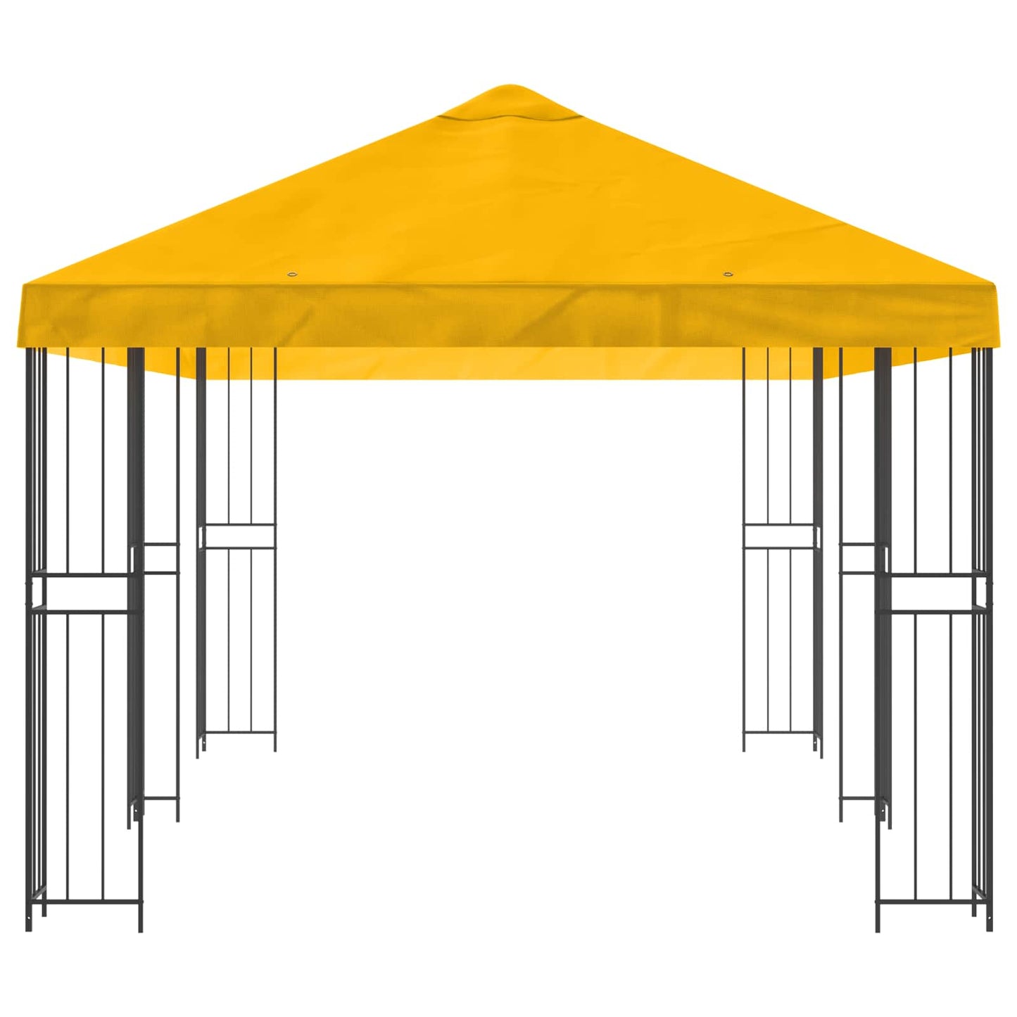 Have Gazebo 6 x 3 m Gul Polyester og Stål 190 gsm