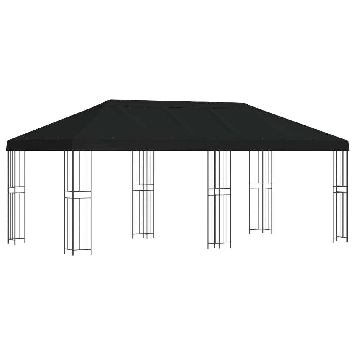 Have Gazebo 6 x 3 m Sort Polyester og Stål 190 gsm