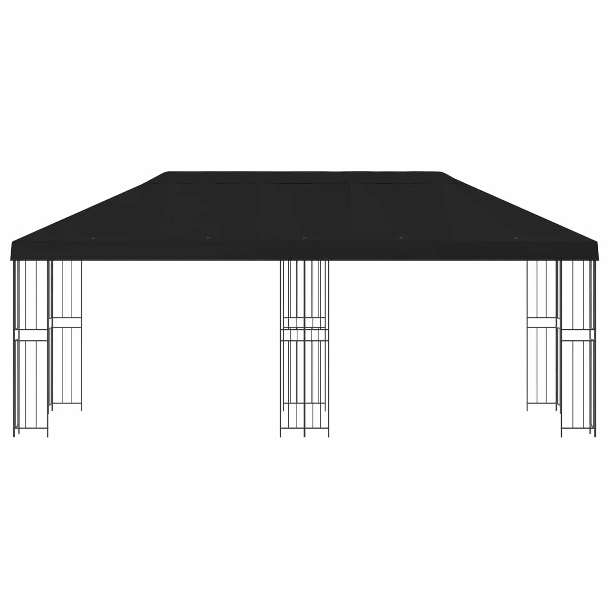 Have Gazebo 6 x 3 m Sort Polyester og Stål 190 gsm