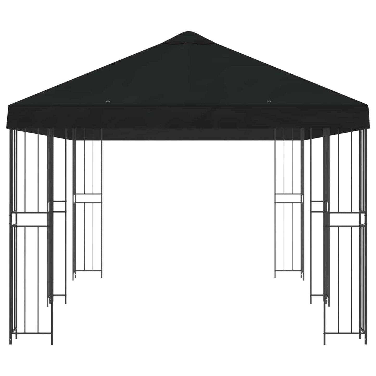 Have Gazebo 6 x 3 m Sort Polyester og Stål 190 gsm