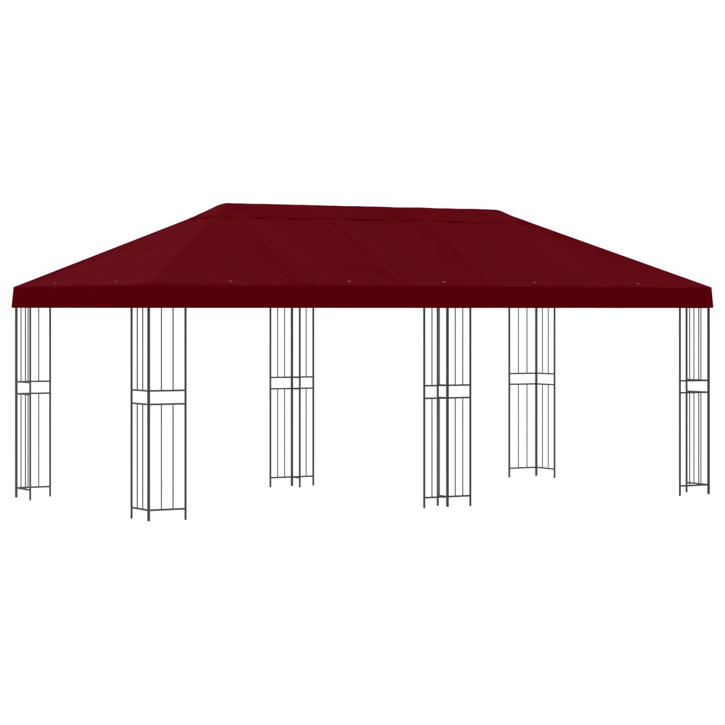 Have Gazebo 6 x 3 m Bordeaux Polyester og Stål 190 gsm
