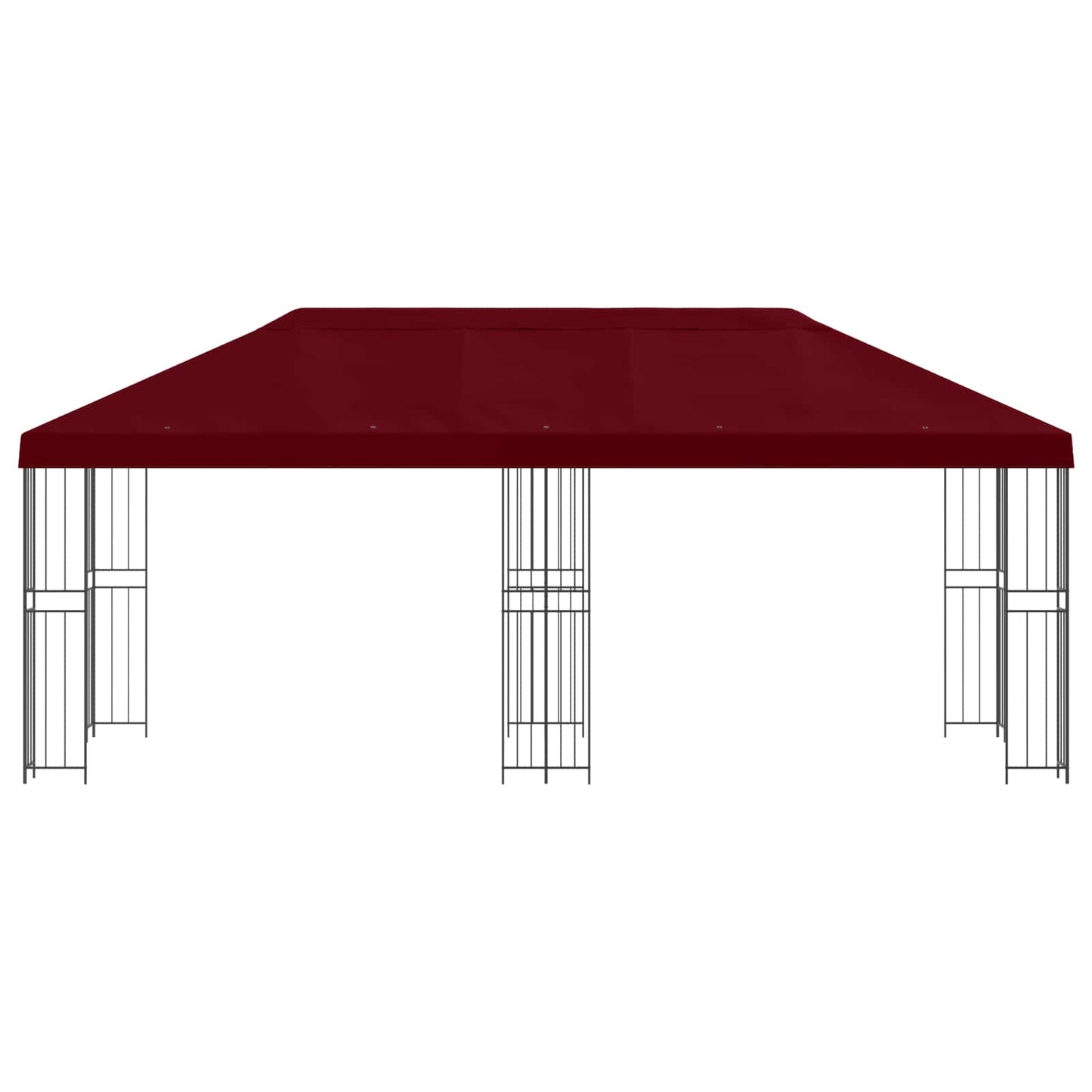 Have Gazebo 6 x 3 m Bordeaux Polyester og Stål 190 gsm
