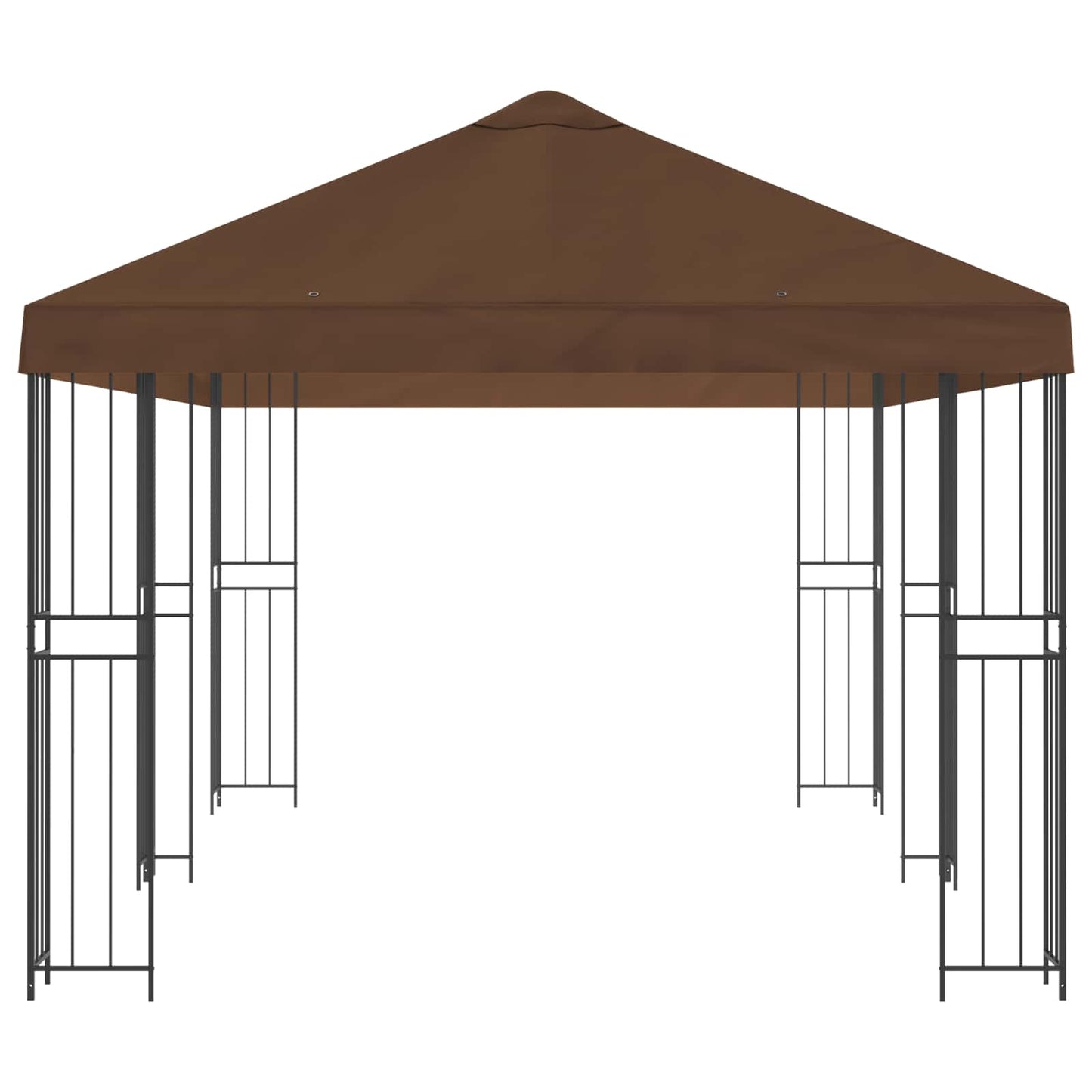 Have Gazebo 6 x 3 m Brun Polyester og Stål 190 gsm