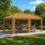 Have Gazebo 6 x 3 m Beige Polyester og Stål 190 gsm