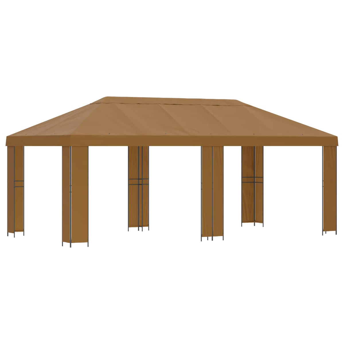 Have Gazebo 6 x 3 m Beige Polyester og Stål 190 gsm