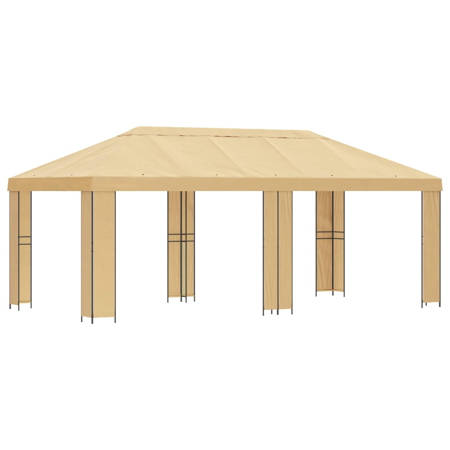 Have Gazebo 6 x 3 m Cremefarvet Polyester og Stål 190 gsm
