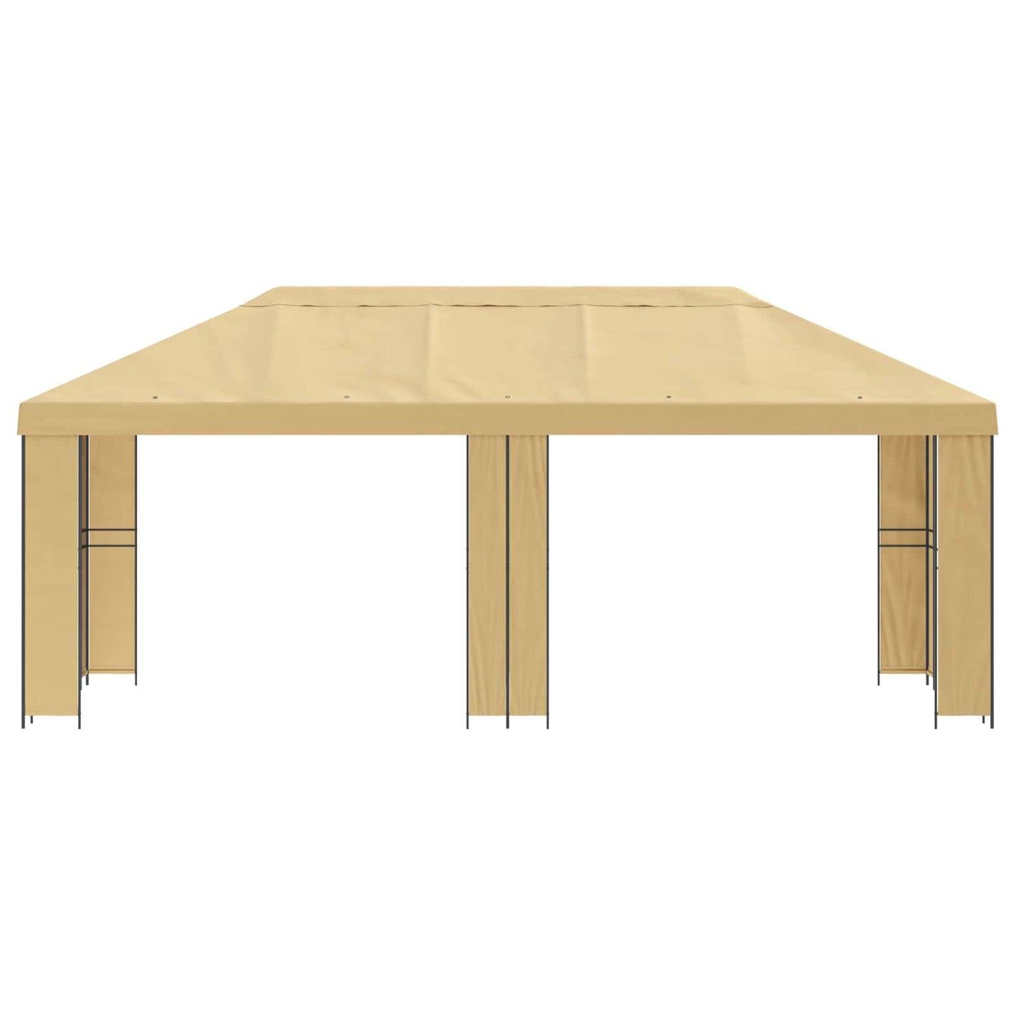 Have Gazebo 6 x 3 m Cremefarvet Polyester og Stål 190 gsm