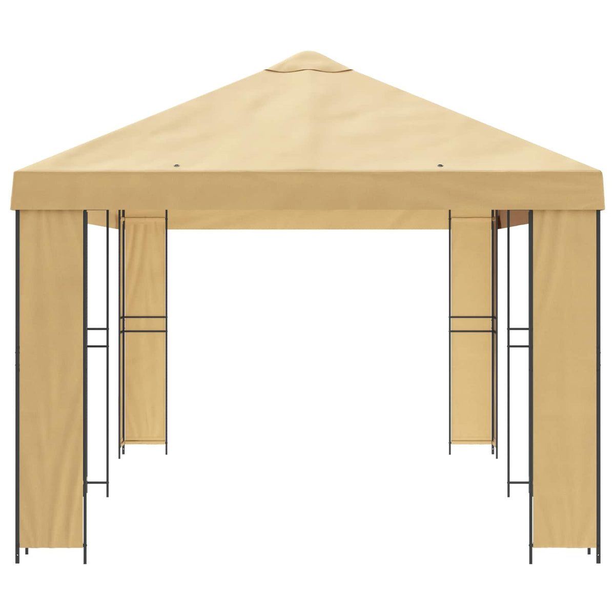 Have Gazebo 6 x 3 m Cremefarvet Polyester og Stål 190 gsm