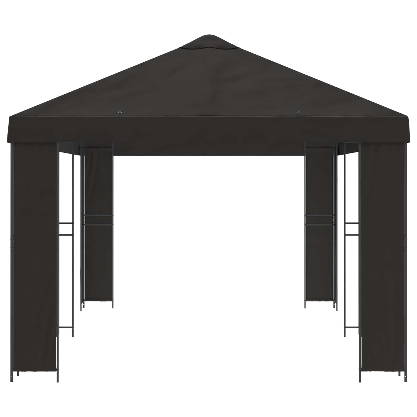 Have Gazebo 6 x 3 m Antracit Polyester og Stål 190 gsm
