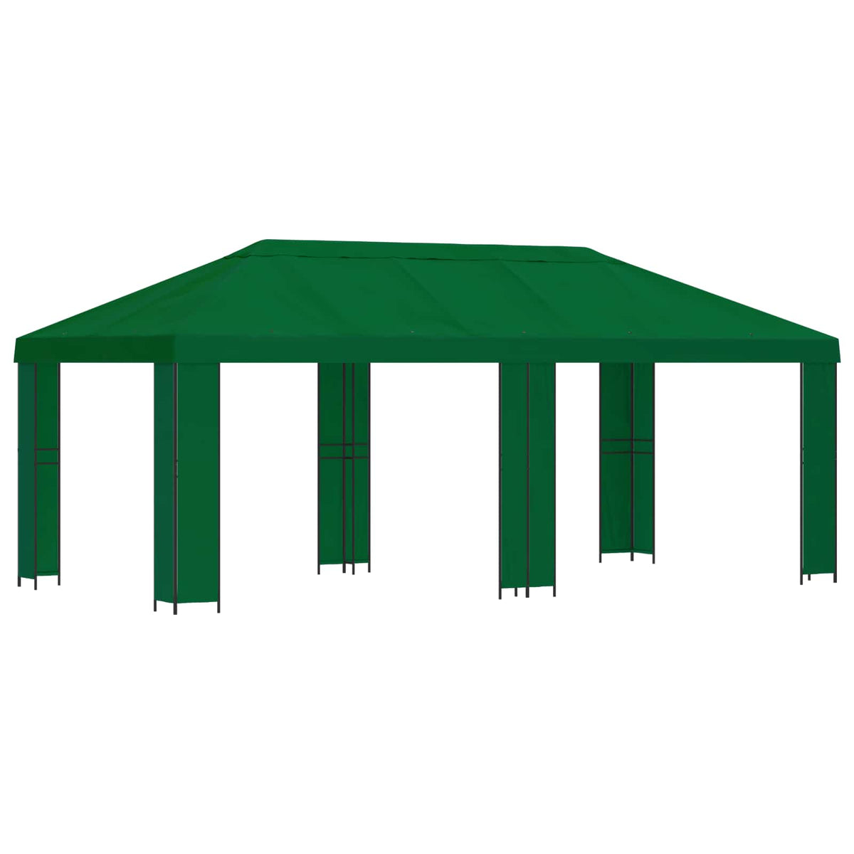 Have Gazebo 6 x 3 m Grøn Polyester og Stål 190 gsm