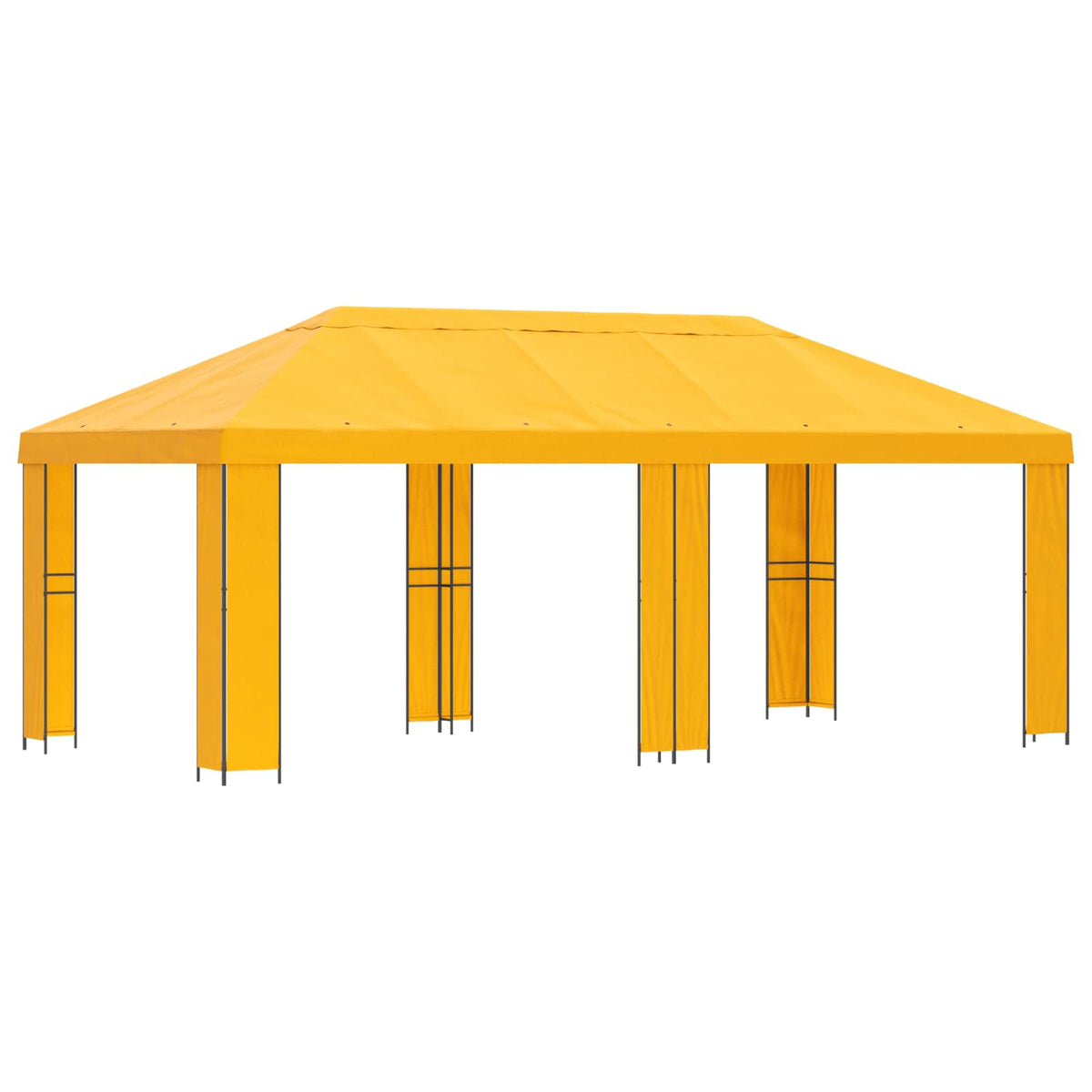 Have Gazebo 6 x 3 m Gul Polyester og Stål 190 gsm
