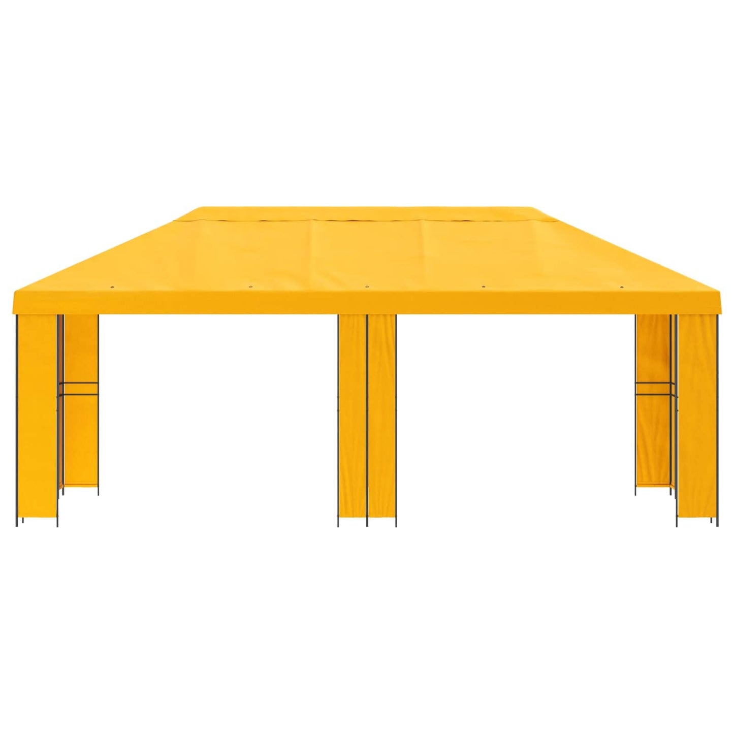 Have Gazebo 6 x 3 m Gul Polyester og Stål 190 gsm